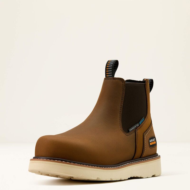 10061115 ARIAT MNS REBAR WEDGE CHELSEA H2O CT DSTS