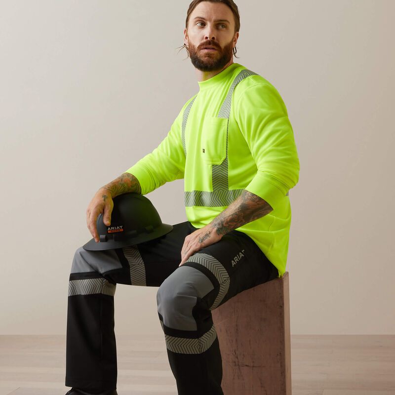 10043823 ARIAT MNS REBAR HI-VIS ANSI LS T-SHRT HVS