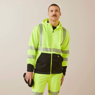 10041796 ARIAT MNS REBR HI-VIS FLL ZP HD HI-VIS YL