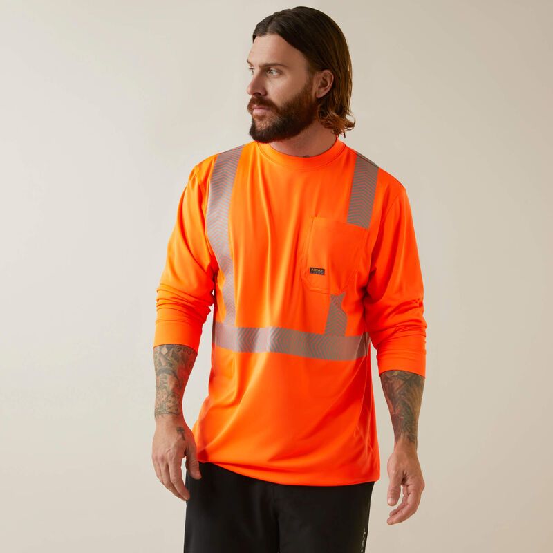 10043822 ARIAT MNS REBAR HI-VIS ANSI LS T-SHRT HVS