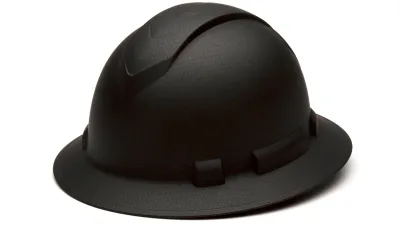 HP54117 Pyramex - Ridgeline Hard Hat - Graphite-Ridgeline Full Brim 4 Pt Ratchet Suspension
