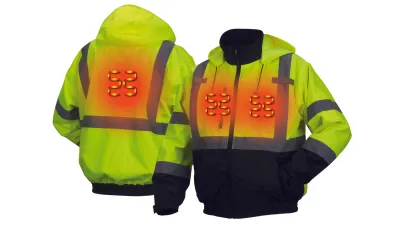 RJ3110H Pyramex Bomber Jacket Heated Lime