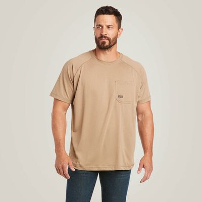 10031036 ARIAT MNS RBR HEAT FIGHTER SS T-SHRT KHAK