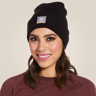 10034395 ARIAT WMS REBAR WATCH CAP BLACK