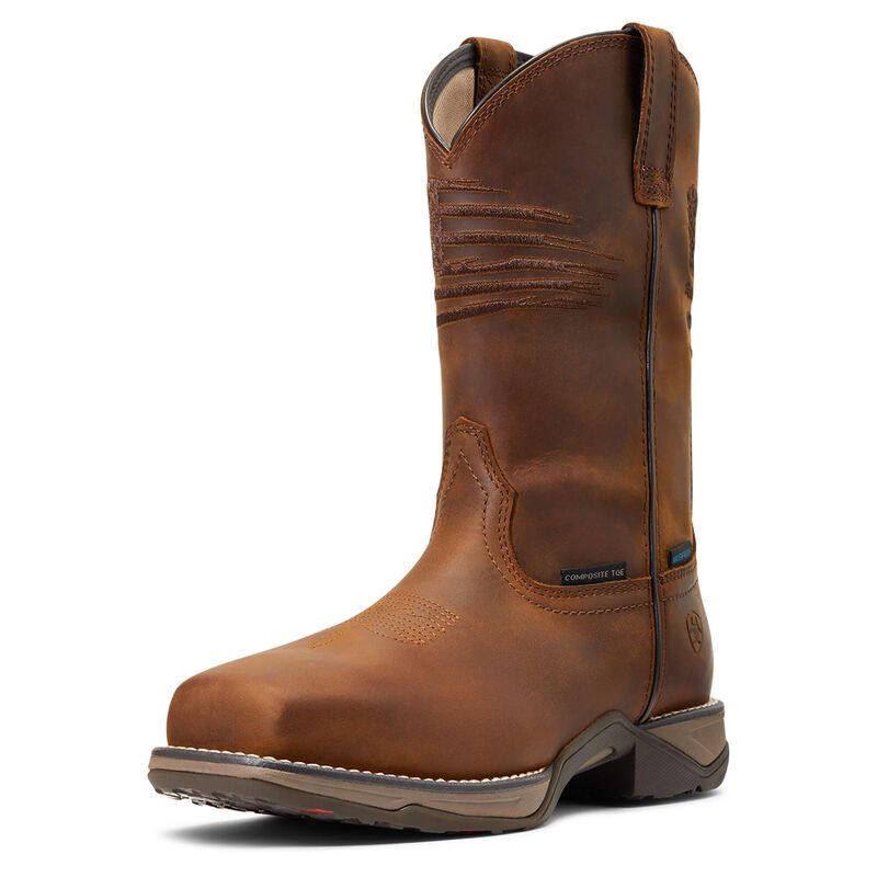 10040433 ARIAT WMS ANTHEM PATRIOT H2O CT DISTRSD B