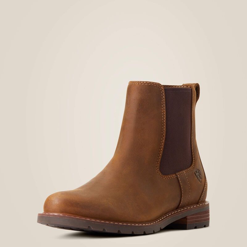 10033941ARIAT WMS WEXFORD H2O WEATHRD BRN