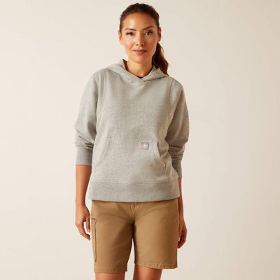 10048482 ARIAT WMS RBR LIGHTWEIGHT CROPPED HOOD GR