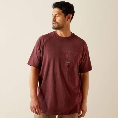 10054444 ARIAT MNS RBR CTN STRNG HRDHD SS TSHRT BR