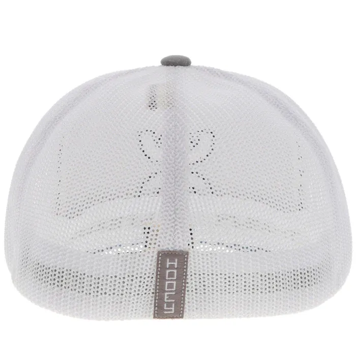 2412GYWH Coach Hooey, Grey White 6 Panel Flex