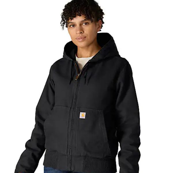 104053-BLK CARHARTT Loose Fit Washed Duck Insulate