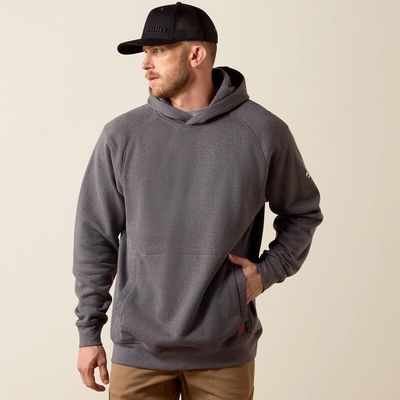 10046643 ARIAT MNS FR REV PULLOVER HOODIE CHRCL HT