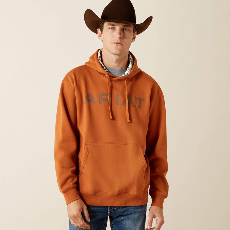 10062493 ARIAT MNS ARIAT STITCH SHIELD LOGO HOOD A