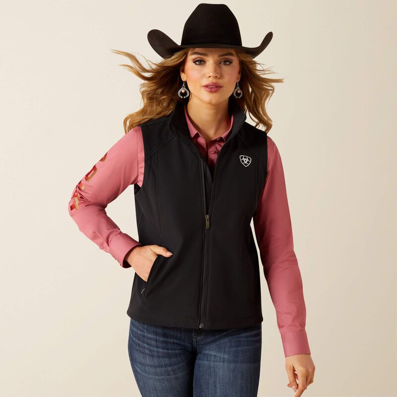 10062786 WMS ARIAT LG SOFTSHELL VST BLK