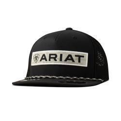 A300090501  Ariat Mens FlexFit 110 Cap SnapBack Desert Patch Black