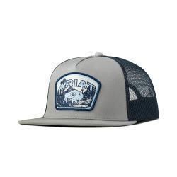 A300091506 Ariat Mens Cap SnapBack Buffalo Patch Grey