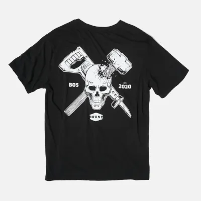 BRA51004-001 BRUNT Graphic T-shirt-Demo- Black