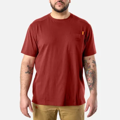 BRA51000-620 The BRUNT Pocket Tee Brick Red