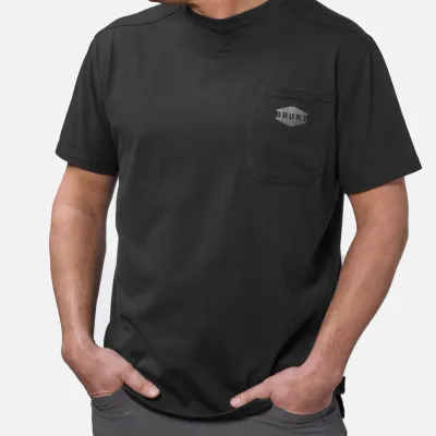 BRA51000-001 The BRUNT Pocket Tee Black