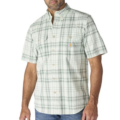 107273-GN8 CARHARTT Fort Loose SS Plaid Shirt