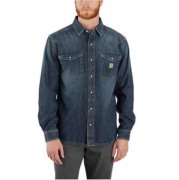 106429-HK3 CARHARTT Montana Denim Relaxed LS Shirt
