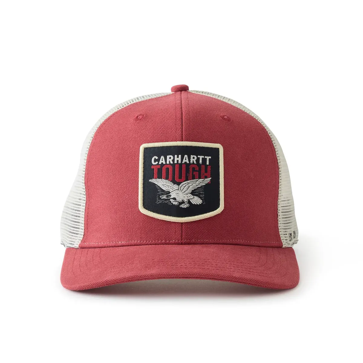 107347-RE0 CARHARTT Washed Duck Flat Brim Eagle Graphic Cap