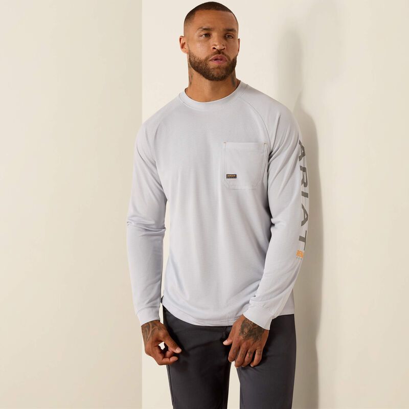 10071530 ARIAT MNS REBAR HEAT FIGHTER LS T-SHRT MC