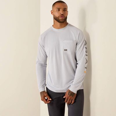 10071530 ARIAT MNS REBAR HEAT FIGHTER LS T-SHRT MC