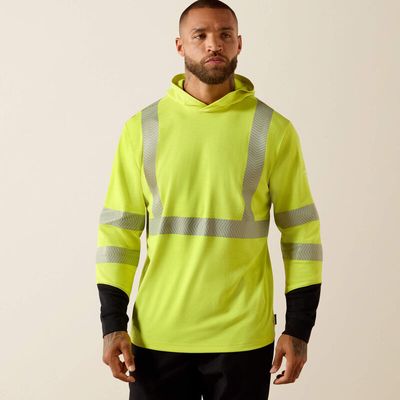 10071622 ARIAT MNS FR HI-VIS COLORBLOCK LS HOOD YL