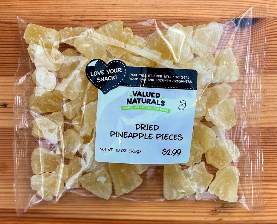 Dried Pineapple Pieces, 10 oz.