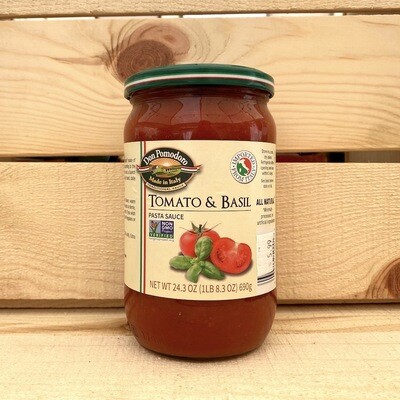 Don Pomodoro Tomato Basil Pasta Sauce
24.3 oz. Don Pomodoro Tomato Basil Pasta Sauce
24.3 oz.