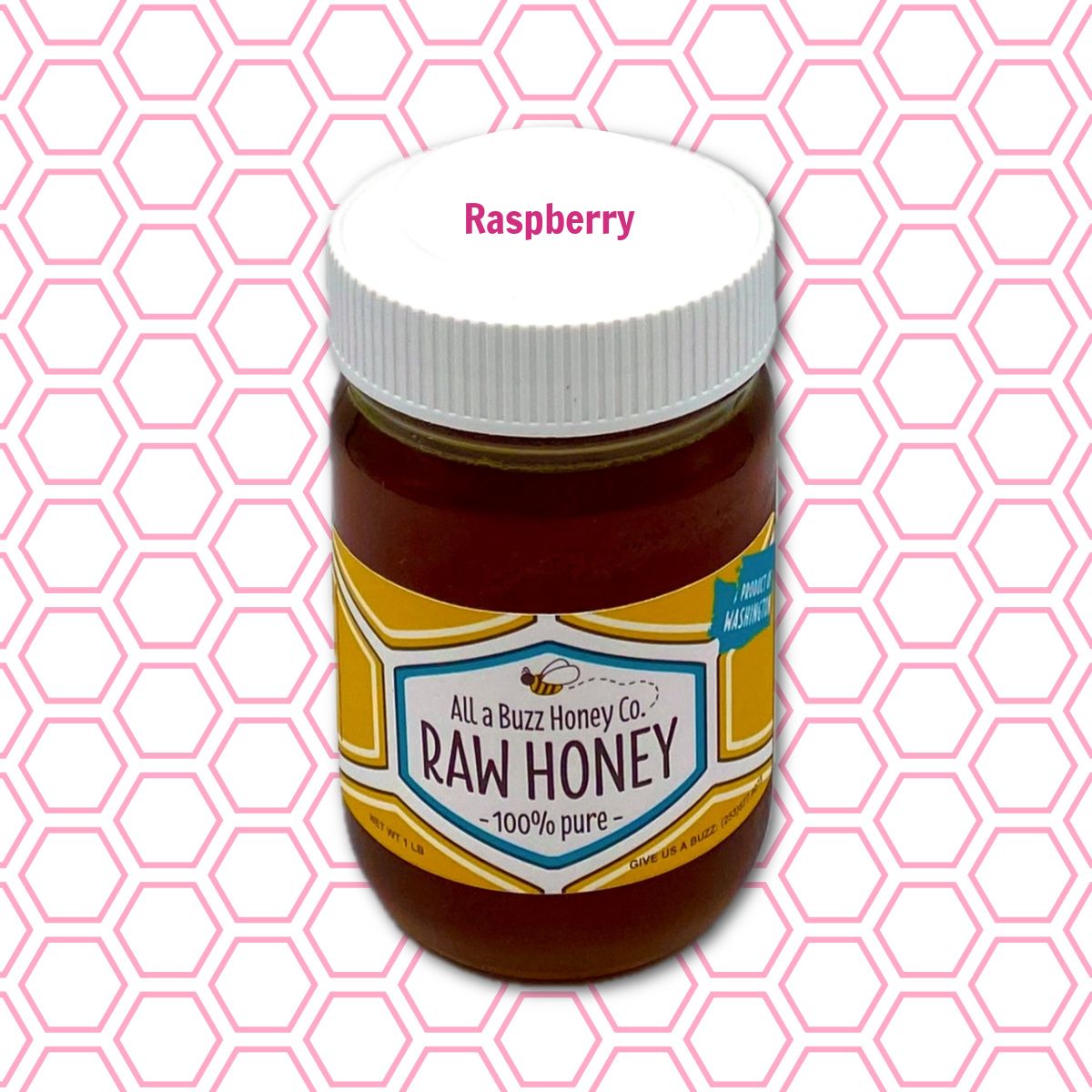 Raw Honey Raspberry, 16 oz.