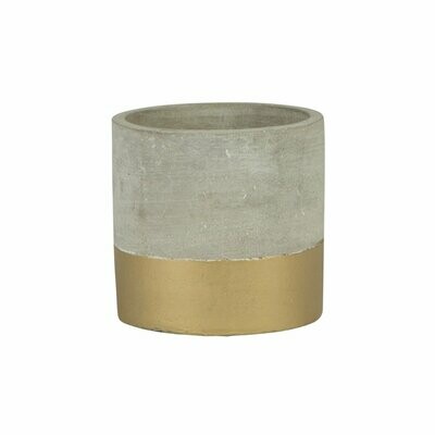 Mini Tuva Gold Dip Cement Planter Mini Tuva Gold Dip Cement Planter