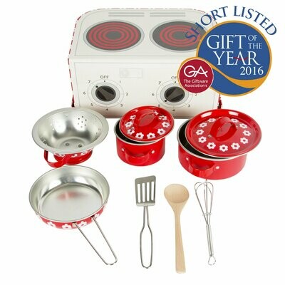 Red Daisies Play Cooking Set