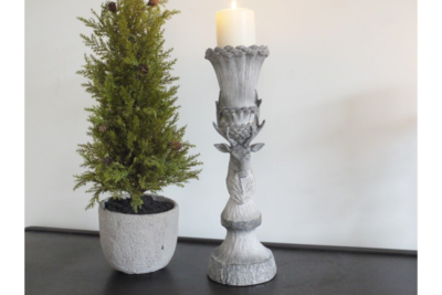 Nordic Rustic Stag Candle Holder (L)
