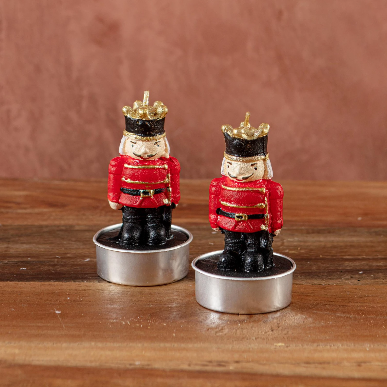 Red Nutcracker Tealight Set Of 4