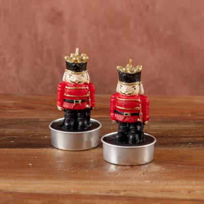 Red Nutcracker Tealight Set Of 4