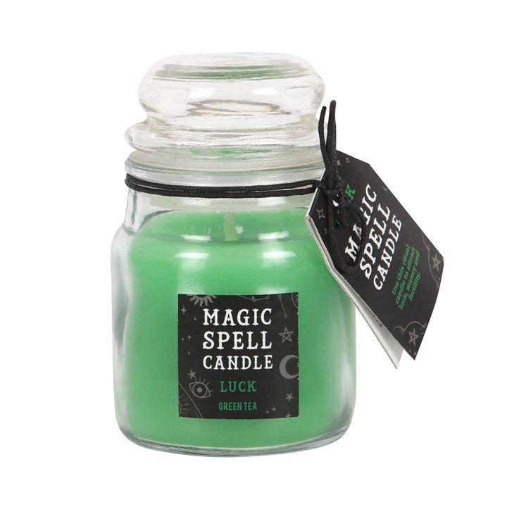 Green Tea &#39;Luck&#39; Spell Candle Jar