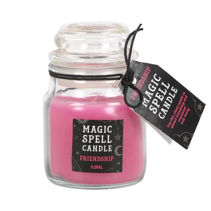 Floral &#39;Friendship&#39; Spell Candle Jar