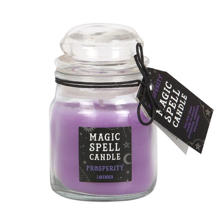 Lavender &#39;Prosperity&#39; Spell Candle Jar