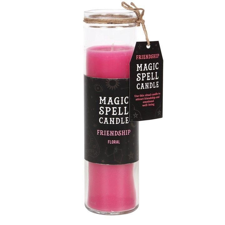 Floral &#39;Friendship&#39; Spell Tube Candle