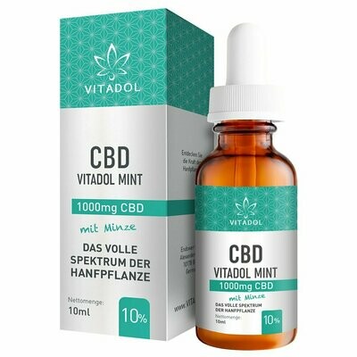 10% (1.000mg) CBD Öl – Vitadol Mint