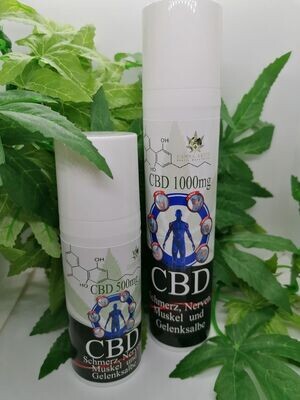 CBD Schmerz-Muskel-Nerven und Gelenksalbe CBD 100ml /1000 mg