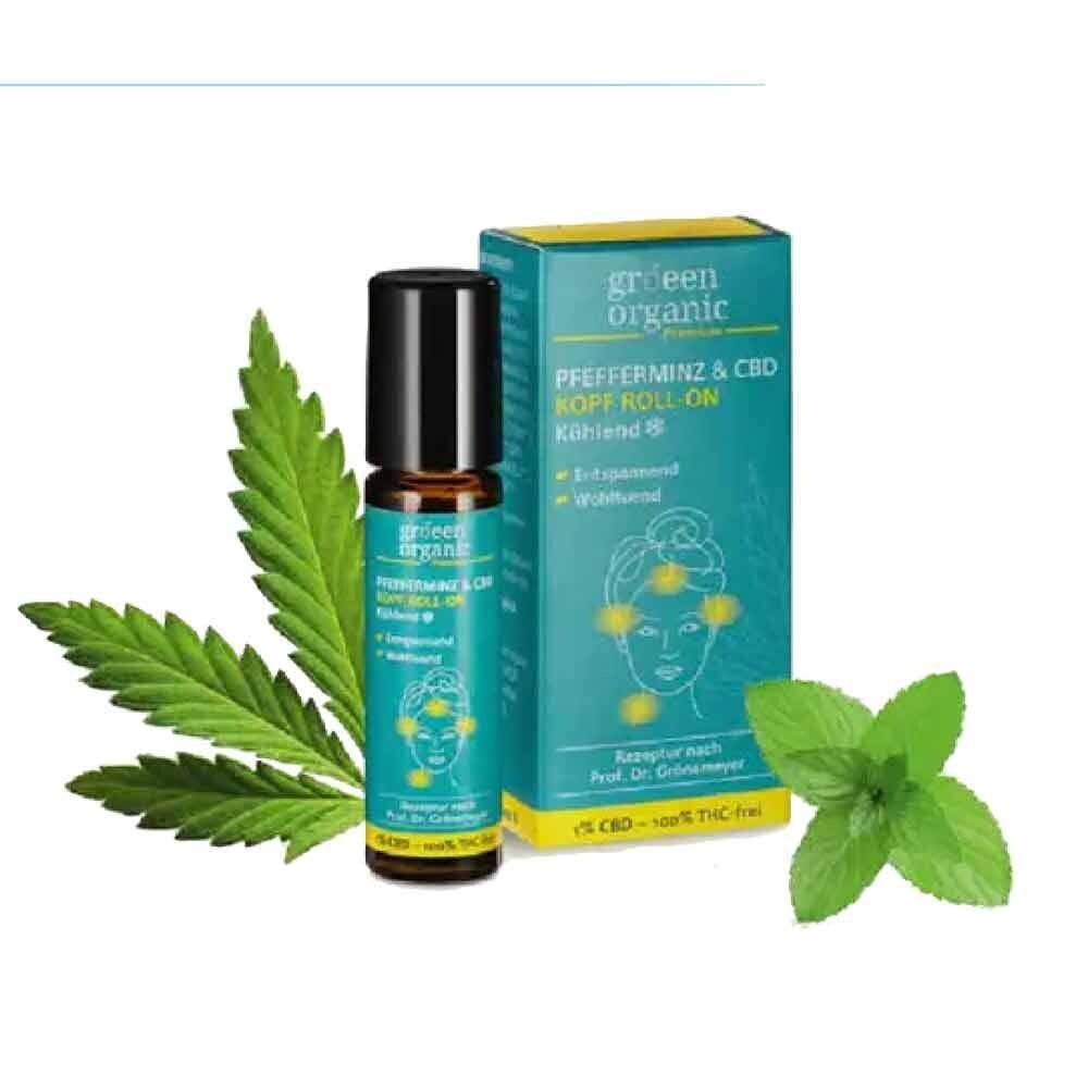 Gröeen Organic Pfefferminz & CBD Kopf/Nacken Wellness Roll-On – CBD Aromapflege