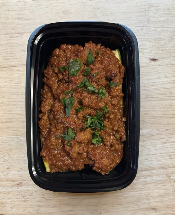 Sloppy Joe Zucchini Boat