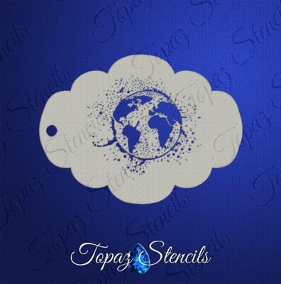 Paint Splatter Earth