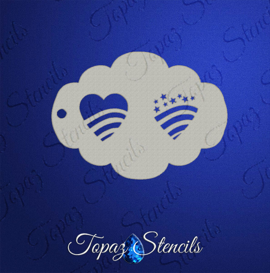 Stars and Stripes Heart