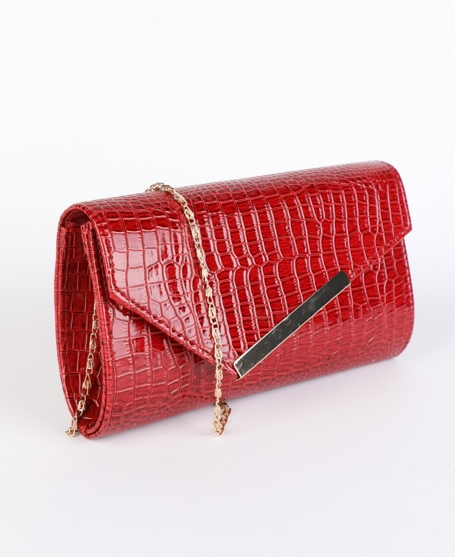 pochette façon croco