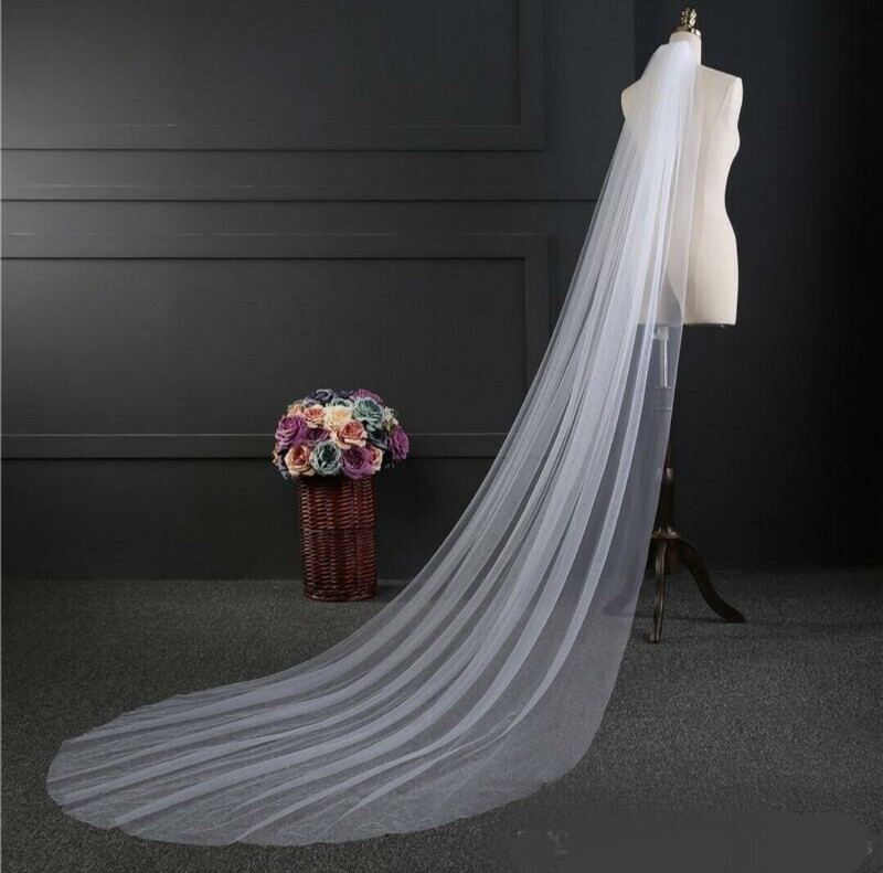 voile tulle ivoire avec peigne 300cm