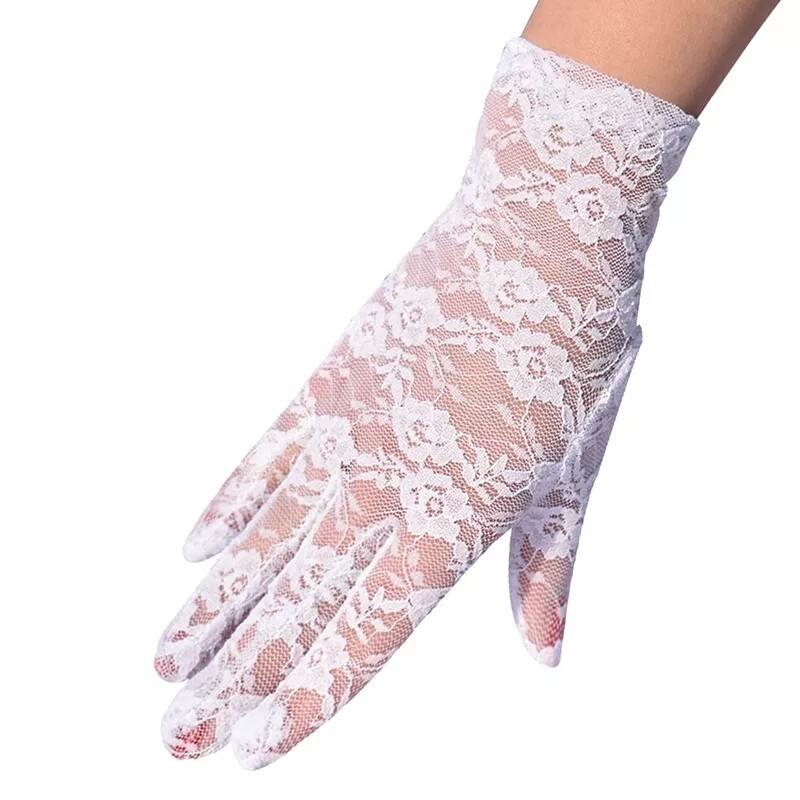gant dentelle blanche mariage