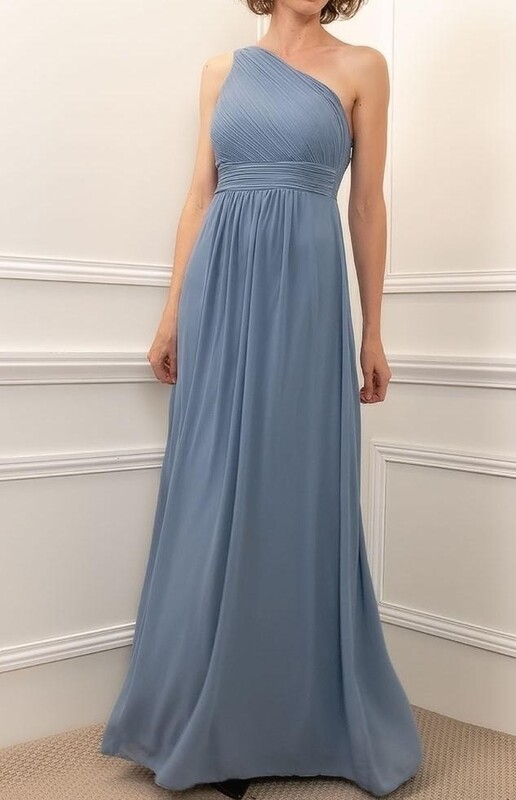 robe de soirée longue 1 bretelle bleu jean robe de soirée longue 1 bretelle bleu jean
